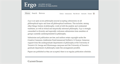Desktop Screenshot of ergophiljournal.org